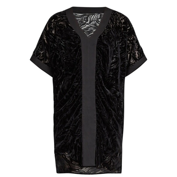 BCBGMAXAZRIA Sheer Woven Dolman Sleeve Shift Dress - Picture 6 of 7